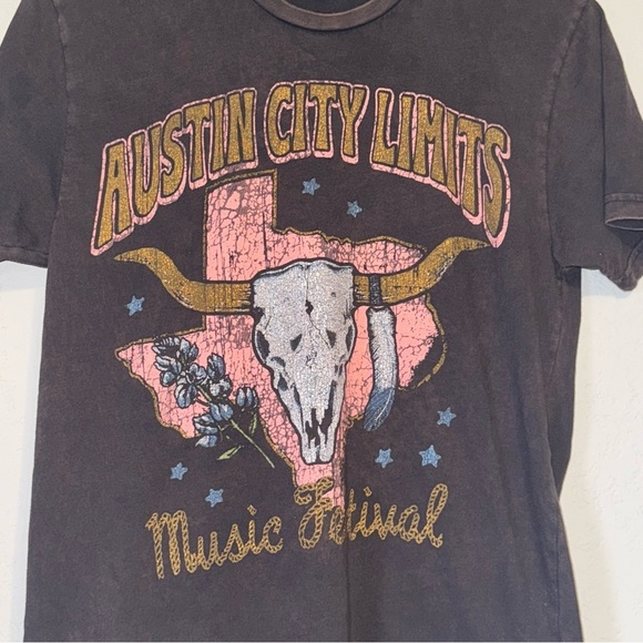 Women's Next Level Apparel ACL Festival Dark Grey Short Sleeve Graphic Tee - Picture 4 of 8